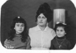 Mom Rosa with daughters Viola and Layla in Beirut